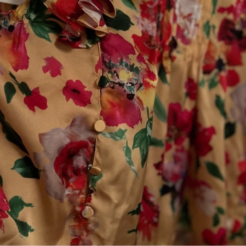 Zara Multicolored Ruffled Blouse with Sailor Collar - Picture 16 of 16